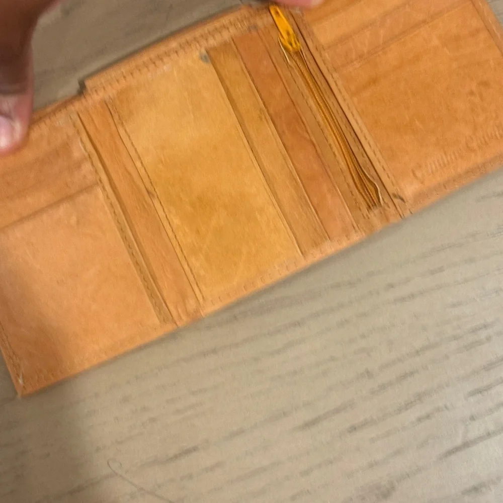 Tan‎ Leather Men's Leather Cowhide Leather Wallet